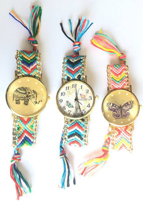 Freny Exim Set Of 3 Beautiful And Colourful Fabric Comfortable Strap With Unique Elephant And Effiltower And Butterfly Dial Fancy Watch - For Girls
Freny Exim Set Of 3 Beautiful And Colourful Fabric Comfortable Strap With Unique Elephant And Effiltower And Butterfly Dial Fancy Watch - For Girls