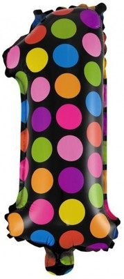Party Anthem Printed Colorful Polka Dot "1" Number Foil Balloon - 16 inches Balloon(Multicolor, Pack of 1)
Party Anthem Printed Colorful Polka Dot "1" Number Foil Balloon - 16 inches Balloon(Multicolor, Pack of 1)
