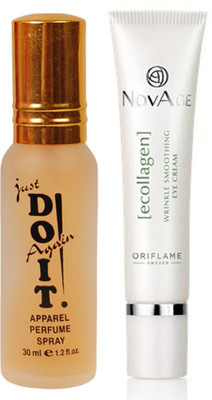 Oriflame Sweden NovAge Ecollagen Wrinkle Smoothing Eye Cream 15ml (31546) With Just Doit Perfume 30ml(Set of 2)
Oriflame Sweden NovAge Ecollagen Wrinkle Smoothing Eye Cream 15ml (31546) With Just Doit Perfume 30ml(Set of 2)