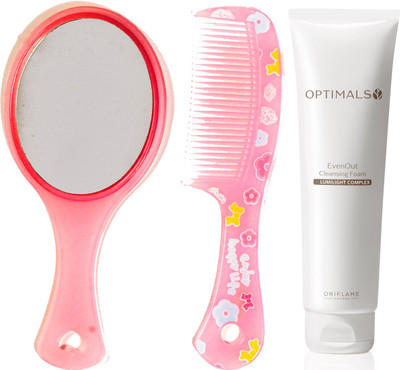 Oriflame Sweden Optimals Even Out Foaming Cleanser 150ml (33224) With Mirror Comb Set(Set of 3)
Oriflame Sweden Optimals Even Out Foaming Cleanser 150ml (33224) With Mirror Comb Set(Set of 3)