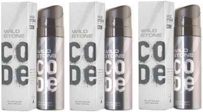Wild Stone Code Platinum Perfume Body Spray Pack of 3 Combo (120ML each) Perfume Body Spray - For Men(360 ml, Pack of 3)
Wild Stone Code Platinum Perfume Body Spray Pack of 3 Combo (120ML each) Perfume Body Spray - For Men(360 ml, Pack of 3)