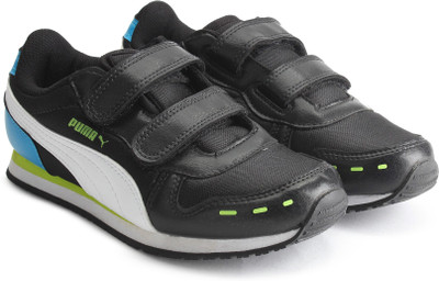Puma Boys & Girls Velcro Sneakers(Black