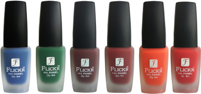 Flickr VELVET MATTE NAIL POLISH Blue,Green,Maroon,Reddish Maroon,Orange,Red(Pack of 6)
Flickr VELVET MATTE NAIL POLISH Blue,Green,Maroon,Reddish Maroon,Orange,Red(Pack of 6)