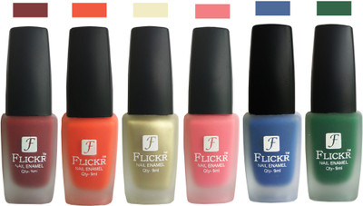 Flickr VELVET MATTE NAIL POLISH Reddish Maroon,Orange,Golden,Peach,Blue,Green(Pack of 6)
Flickr VELVET MATTE NAIL POLISH Reddish Maroon,Orange,Golden,Peach,Blue,Green(Pack of 6)