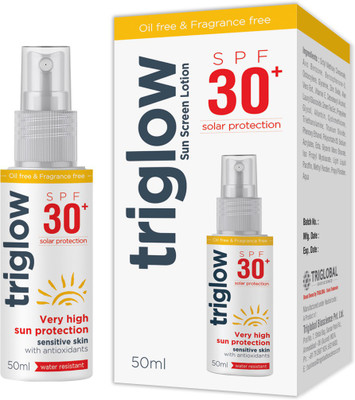 Triglow Sunscreen Lotion Face Oil & Fragrance free SPF 30 (50ml) - SPF 30 PA+(50 ml)
Triglow Sunscreen Lotion Face Oil & Fragrance free SPF 30 (50ml) - SPF 30 PA+(50 ml)