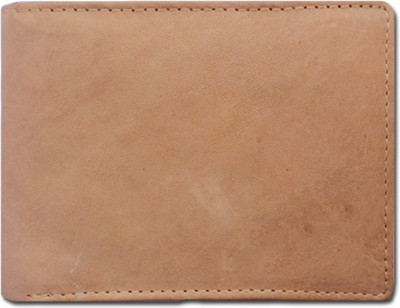 PRINTZ Men Tan Genuine Leather Wallet(8 Card Slots)