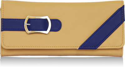 Fantosy Women Beige Artificial Leather Wallet(5 Card Slots)