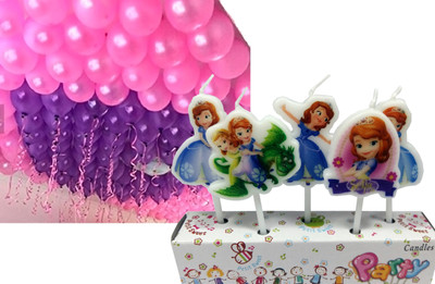 EVA Solid 0201 Balloon(Pink, Purple, Pack of 50)