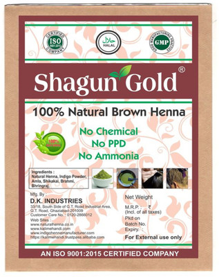 Shagun Gold Natural Brown Henna for hair coloring, smoothing & shine powder 200gm(200 g)
Shagun Gold Natural Brown Henna for hair coloring, smoothing & shine powder 200gm(200 g)