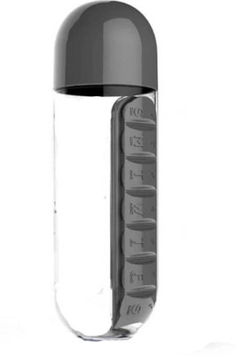 Sukot 7 Day Pill Box Pill case Pill Organizer with Sports Water bottle Drinking Water container 600ml Pill Box(Black)
Sukot 7 Day Pill Box Pill case Pill Organizer with Sports Water bottle Drinking Water container 600ml Pill Box(Black)