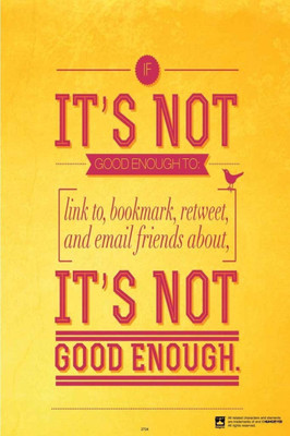 PW It's Not Good EnoughWall Poster 13*19 inches Matte Finish Paper Print(19 inch X 13 inch, Rolled)
PW It's Not Good EnoughWall Poster 13*19 inches Matte Finish Paper Print(19 inch X 13 inch, Rolled)