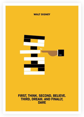 PW Think Believe Dream Dare Walt Disney Quotes Wall Poster 13*19 inches Matte Finish Paper Print(19 inch X 13 inch, Rolled)
PW Think Believe Dream Dare Walt Disney Quotes Wall Poster 13*19 inches Matte Finish Paper Print(19 inch X 13 inch, Rolled)