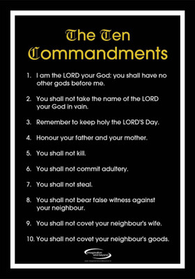 PW The Ten Commandments Wall Poster 13*19 inches Matte Finish Paper Print(19 inch X 13 inch, Rolled)
PW The Ten Commandments Wall Poster 13*19 inches Matte Finish Paper Print(19 inch X 13 inch, Rolled)