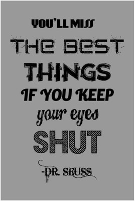 PW Original Quotes Decorative Wall Poster 13*19 inches Matte Finish Paper Print(19 inch X 13 inch, Rolled)
PW Original Quotes Decorative Wall Poster 13*19 inches Matte Finish Paper Print(19 inch X 13 inch, Rolled)