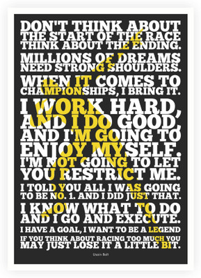 PW Usain Bolt Sport Inspirational Quotes Wall Poster 13*19 inches Matte Finish Paper Print(19 inch X 13 inch, Rolled)
PW Usain Bolt Sport Inspirational Quotes Wall Poster 13*19 inches Matte Finish Paper Print(19 inch X 13 inch, Rolled)