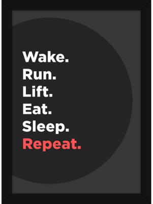 PW s|s In |Motivational s For Gym Fitness And Workout - Wake Run Sleep Repeat Wall Poster 13*19 inches Matte Finish Paper Print(19 inch X 13 inch, Rolled)
PW s|s In |Motivational s For Gym Fitness And Workout - Wake Run Sleep Repeat Wall Poster 13*19 inches Matte Finish Paper Print(19 inch X 13 inch, Rolled)
