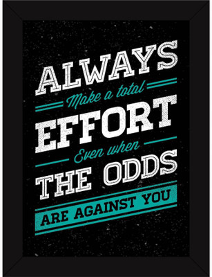 PW Best Motivational Inspirational Success Attitude Quotes on Life - Make Effort Against Odds Wall Poster 13*19 inches Matte Finish Paper Print(19 inch X 13 inch, Rolled)
PW Best Motivational Inspirational Success Attitude Quotes on Life - Make Effort Against Odds Wall Poster 13*19 inches Matte Finish Paper Print(19 inch X 13 inch, Rolled)