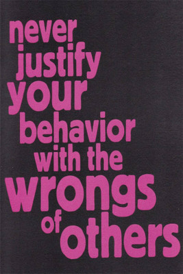 PW never justify your behavior Wall Poster 13*19 inches Matte Finish Paper Print(19 inch X 13 inch, Rolled)
PW never justify your behavior Wall Poster 13*19 inches Matte Finish Paper Print(19 inch X 13 inch, Rolled)