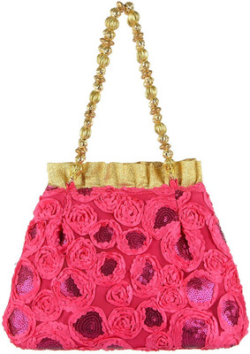 Tooba Handicraft Tooba Handicraft Party Wear Hand Embroidered Box Clutch Bag Purse Potli For Bridal, Casual, Party , Wedding Potli(Pink)
Tooba Handicraft Tooba Handicraft Party Wear Hand Embroidered Box Clutch Bag Purse Potli For Bridal, Casual, Party , Wedding Potli(Pink)