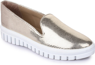 Bruno Manetti BM-2967 Slip On Sneakers For Women(Gold
