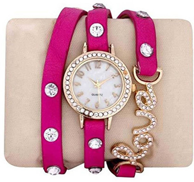ReniSales New Stylish Designer Fancy Diamond Studded Love Bracelet for Lover gift Watch Watch - For Girls
ReniSales New Stylish Designer Fancy Diamond Studded Love Bracelet for Lover gift Watch Watch - For Girls