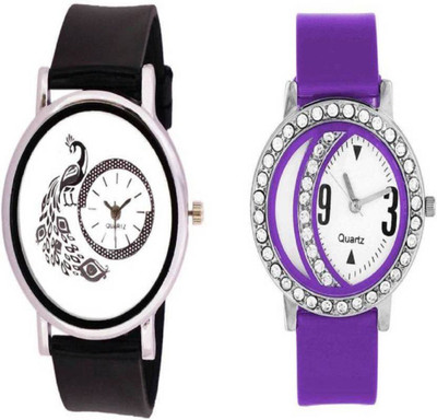 Ismart Black peacock and Purple moon 141 combo for women watches Watch - For Women
Ismart Black peacock and Purple moon 141 combo for women watches Watch - For Women