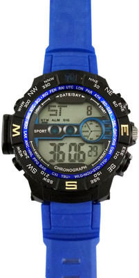 Awiser Date Time Alarm Digital Analog Black Chronograph Blue Watch - For Men
Awiser Date Time Alarm Digital Analog Black Chronograph Blue Watch - For Men