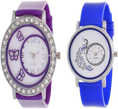 Ismart Purple butterfly 312 and Blue peacock 301 combo for girls watches Watch - For Girls
Ismart Purple butterfly 312 and Blue peacock 301 combo for girls watches Watch - For Girls