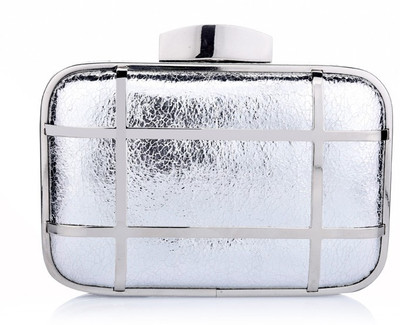 Satya Paul Casual Silver Clutch