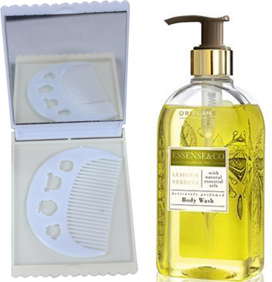 Oriflame Sweden Essense&Co. Lemon & Verbena Body Wash 300ml ( 31852 ) With Comb & Mirror Set(Set of 3)
Oriflame Sweden Essense&Co. Lemon & Verbena Body Wash 300ml ( 31852 ) With Comb & Mirror Set(Set of 3)