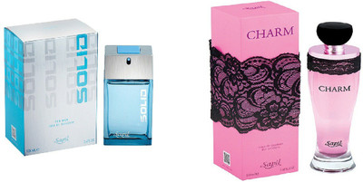 Sapil Solid Blue Perfume 100 ml with Charm Perfume for Women 100 ml (Imported from U.A.E) Eau de Toilette - 200 ml(For Men & Women)
Sapil Solid Blue Perfume 100 ml with Charm Perfume for Women 100 ml (Imported from U.A.E) Eau de Toilette - 200 ml(For Men & Women)