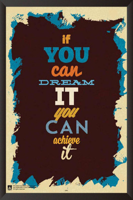 PW If You Can Dream It You Can Do ItWall Poster 13*19 inches Matte Finish Paper Print(19 inch X 13 inch, Rolled)
PW If You Can Dream It You Can Do ItWall Poster 13*19 inches Matte Finish Paper Print(19 inch X 13 inch, Rolled)