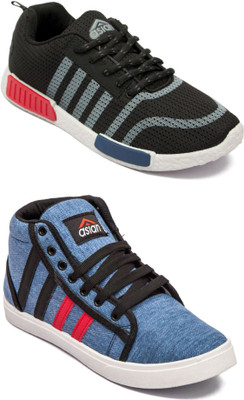 Asian Asian men's casual shoes with sports shoes combo pack of 2 Casuals For Men(Multicolor
Asian Asian men's casual shoes with sports shoes combo pack of 2 Casuals For Men(Multicolor