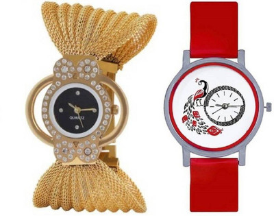 Ismart Zullo Black dial golden and Red peacock combo for girls watches Watch - For Women
Ismart Zullo Black dial golden and Red peacock combo for girls watches Watch - For Women