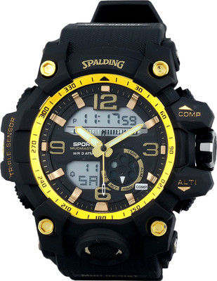 SPALDING SP-121C Black Strap and Yellow Dial Analog-Chronograph Casual/Sports Wrist Watch - For Men
SPALDING SP-121C Black Strap and Yellow Dial Analog-Chronograph Casual/Sports Wrist Watch - For Men