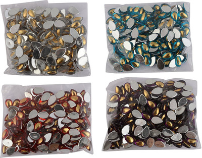 GOELX Gold Foiled Drop Shape Stones/Kundans for Jewellery Making/Decorating & Craft Work !!
GOELX Gold Foiled Drop Shape Stones/Kundans for Jewellery Making/Decorating & Craft Work !!