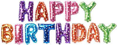 Smartcraft Solid Happy Birthday Alphabet Letter Foil Balloon - Multicolor , Birthday Party Supplies, Birthday Foil Balloon for Birthday Parties Balloon(Multicolor, Pack of 1)
Smartcraft Solid Happy Birthday Alphabet Letter Foil Balloon - Multicolor , Birthday Party Supplies, Birthday Foil Balloon for Birthday Parties Balloon(Multicolor, Pack of 1)