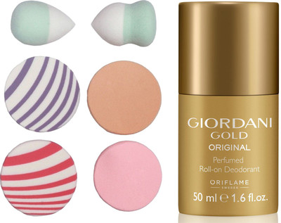 Oriflame Sweden Giordani Gold Original Perfumed Roll-On Deodorant 50ml (32160) With Puff Sponge(Set of 7)
Oriflame Sweden Giordani Gold Original Perfumed Roll-On Deodorant 50ml (32160) With Puff Sponge(Set of 7)