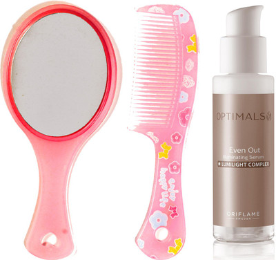 Oriflame Sweden Optimals Even Out Skin Correcting Serum 30ml (33108) With Mirror Comb Set(Set of 3)
Oriflame Sweden Optimals Even Out Skin Correcting Serum 30ml (33108) With Mirror Comb Set(Set of 3)