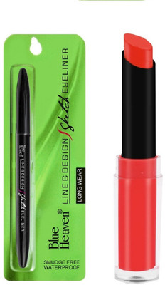 Blue Heaven LINE & DESIGN SKETCH EYELINER & GOSSIP MATTE LIPSTICK, MAROON, BY BEAUTYANDCARE(Set of 2)
Blue Heaven LINE & DESIGN SKETCH EYELINER & GOSSIP MATTE LIPSTICK, MAROON, BY BEAUTYANDCARE(Set of 2)