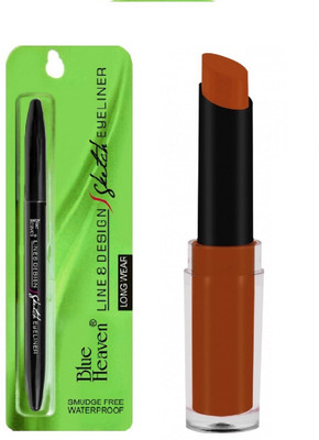 Blue Heaven LINE & DESIGN SKETCH EYELINER & GOSSIP MATTE LIPSTICK, BROWN, BY BEAUTYANDCARE(Set of 2)
Blue Heaven LINE & DESIGN SKETCH EYELINER & GOSSIP MATTE LIPSTICK, BROWN, BY BEAUTYANDCARE(Set of 2)