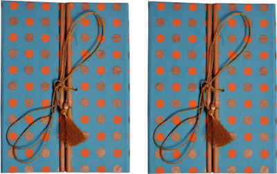Di-Kraft A5 Diary(Set of two handmade bamboo diary, Multicolor5, Pack of 2)