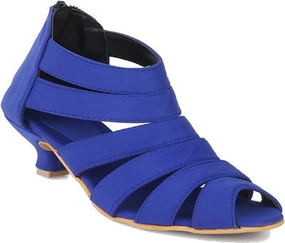 Glitzy Galz Girls Sling Back Heels(Blue