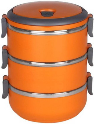 Mezire Three Layer Tiffin Box 3 Containers Lunch Box (2100 ml) 3 Containers Lunch Box(2100 ml), Orange
Mezire Three Layer Tiffin Box 3 Containers Lunch Box (2100 ml) 3 Containers Lunch Box(2100 ml), Orange