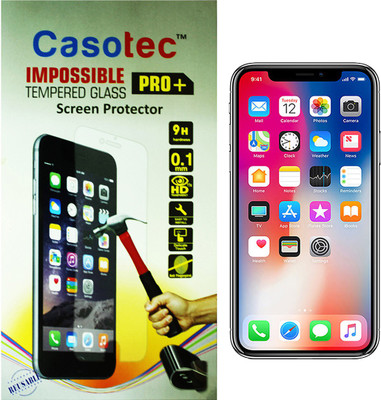 Casotec Impossible Screen Guard for Apple iPhone X (Front & Back), Transparent