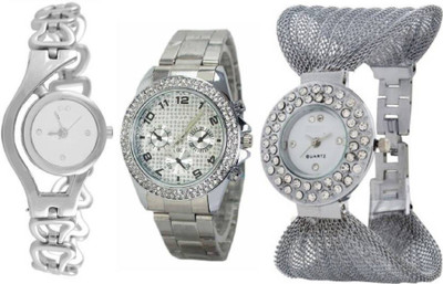 Ismart Silver paidu ,silver chain ,and silver Zullo combo for women watches Watch - For Girls
Ismart Silver paidu ,silver chain ,and silver Zullo combo for women watches Watch - For Girls