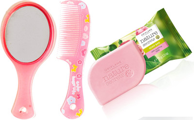 Oriflame Sweden Nature Secrets Soap Bar with soothing rose (32045) With Mirror Comb Set(Set of 3)
Oriflame Sweden Nature Secrets Soap Bar with soothing rose (32045) With Mirror Comb Set(Set of 3)