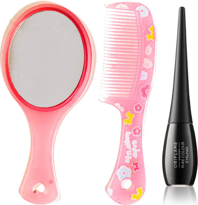 Oriflame Sweden Pure Colour Eyeliner - Black (30792) With Mirror & Comb Set(Set of 3)
Oriflame Sweden Pure Colour Eyeliner - Black (30792) With Mirror & Comb Set(Set of 3)