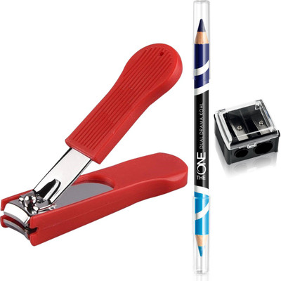 Oriflame Sweden The ONE Dual Drama Kohl Eye Pencil 1.65g ( Cyan Navy - 33255 ) & Dual Pencil Sharpener (27730) With Nail Cutter(Set of 3)
Oriflame Sweden The ONE Dual Drama Kohl Eye Pencil 1.65g ( Cyan Navy - 33255 ) & Dual Pencil Sharpener (27730) With Nail Cutter(Set of 3)