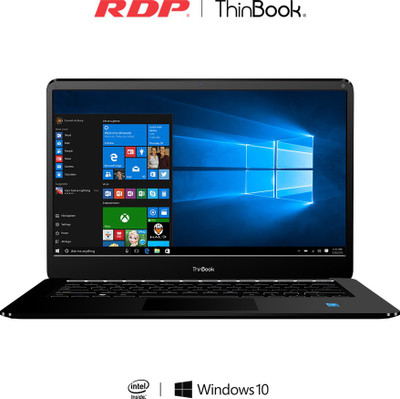 RDP ThinBook Atom Quad Core - (2 GB/32 GB EMMC Storage/Windows 10) 1430b Thin and Light Laptop(14.1 inch, Black, 1.36 kg)
RDP ThinBook Atom Quad Core - (2 GB/32 GB EMMC Storage/Windows 10) 1430b Thin and Light Laptop(14.1 inch, Black, 1.36 kg)